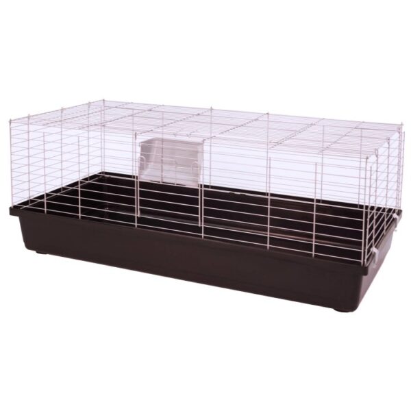 b ware kaninchen und meerschweinchenheim nagerkaefig sammy 1185 x 589 x 46 cm silber schwarz