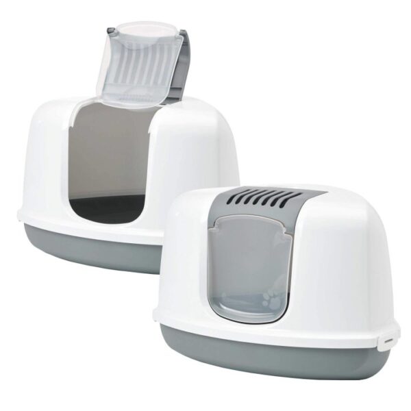 2er sparpack katzentoilette eck toilette nestor corner weiss grau