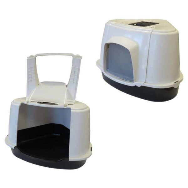 2er sparpack xxl katzentoilette orlando corner fuer grosse katzenrassen