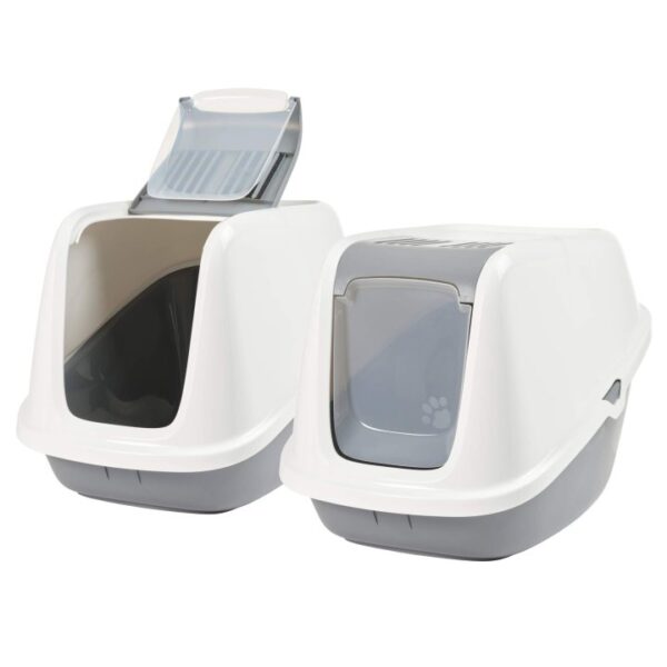 2er sparpack xxxl katzentoilette nestor giant weiss grau 755 x 56 x 555 cm