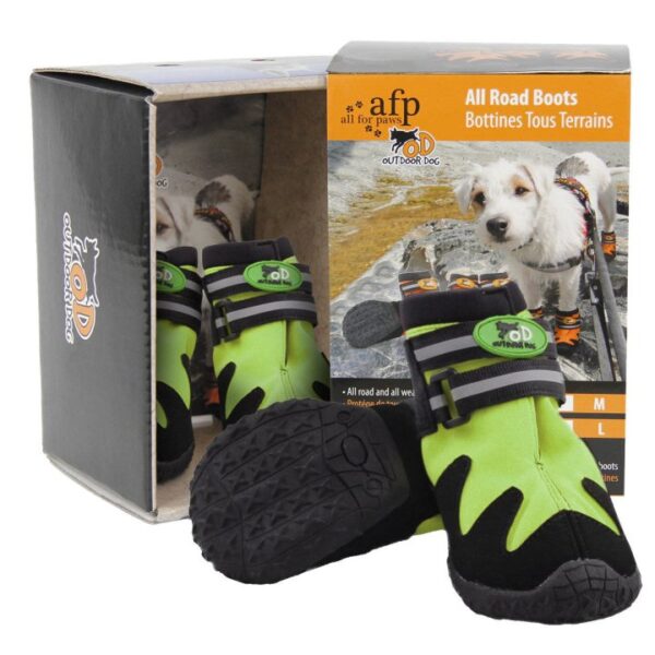 outdoor dog all road boots hundeschuhe 4er set gruen s