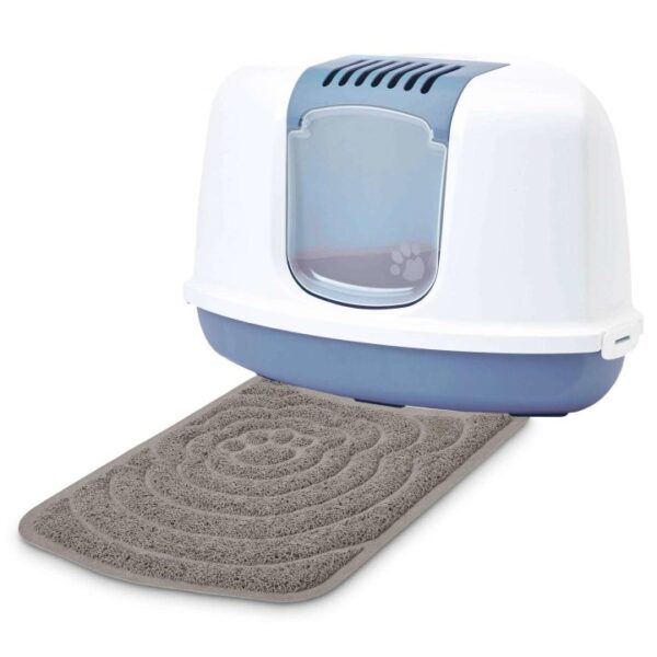 sparpack katzentoilette eck toilette nestor corner weiss blau inkl streumatte