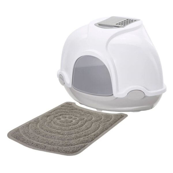 sparpack katzentoilette katzenklo ecktoilette mit haube inkl vorlegematte