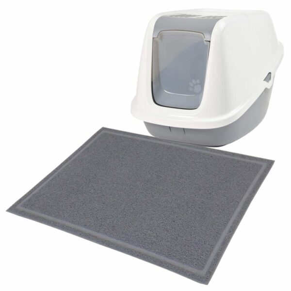 sparpack xxxl katzentoilette nestor giant weiss grau mit xxl katzenstreumatte