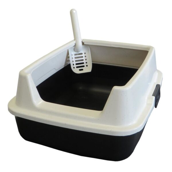 sparpaket katzentoilette katzenklo marcello mit extra hohem rand und halbrunder matte2