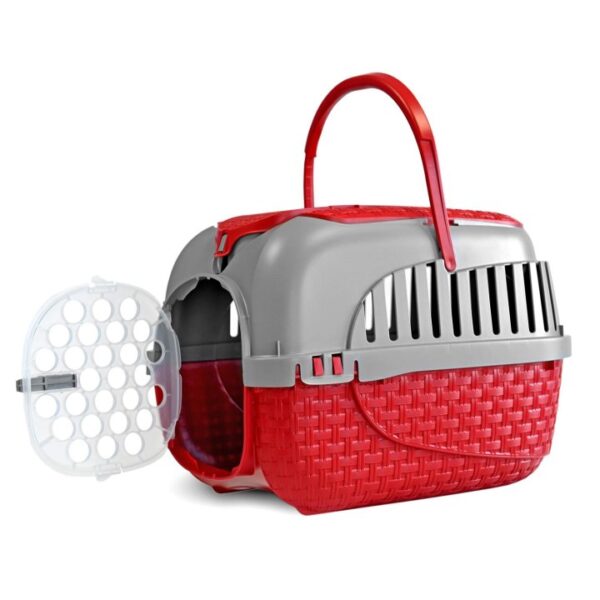 transportbox hundebox katzenbox kleintierbox tour 51 x 32 x 34 cm inkl gratis napf rot