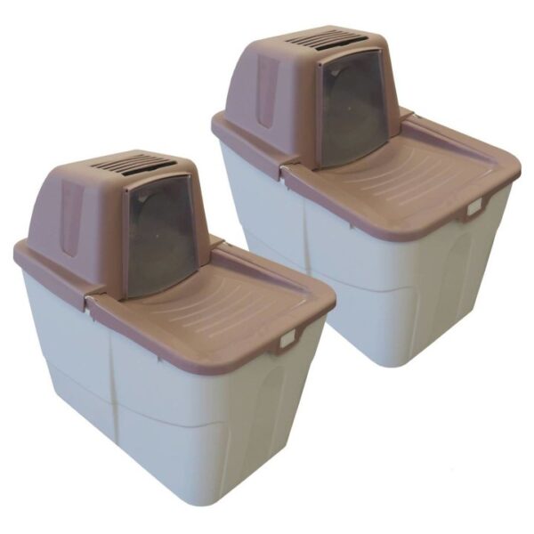 2er Sparpack Katzentoilette Katzenklo Sofia Close mit Einstieg von oben 2 x Beere (30,00 € pro 1 Stück)