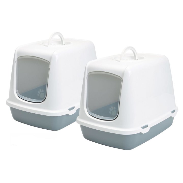 2er sparpack katzentoilette haubentoilette oscar 50 x 37 x 39 cm