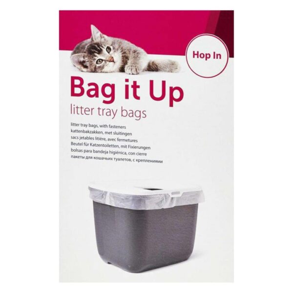 BAG IT UP Beutel für Katzentoilette HOP IN und ähnliche Toiletten - 6 Beutel (1,33 € pro 1 Stück)